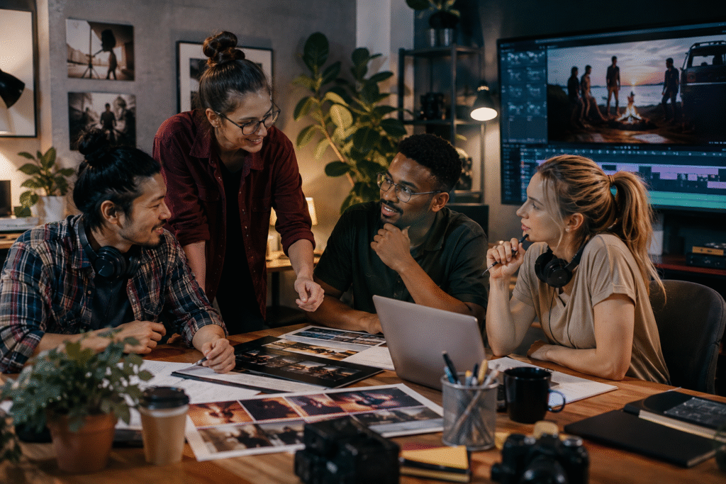 Collaborative creative workspace in action