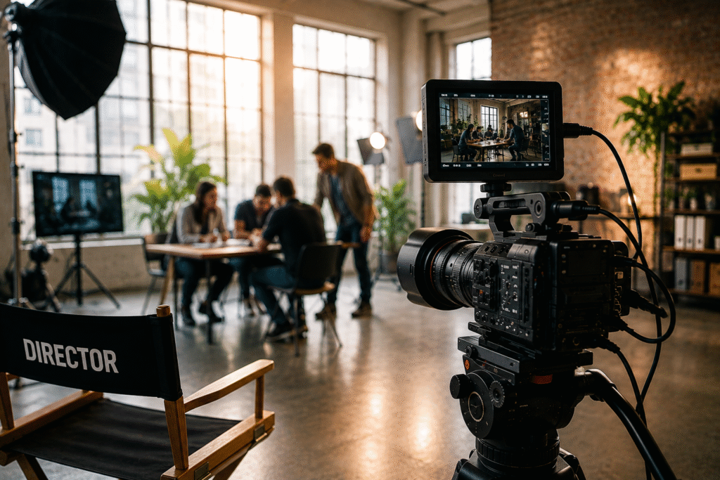 Filming in a Studio