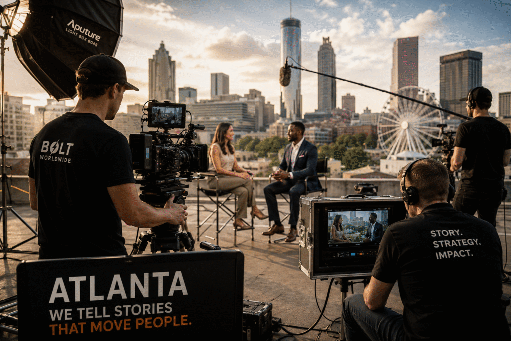 Premium Atlanta film production bringing cinematic stories to life.