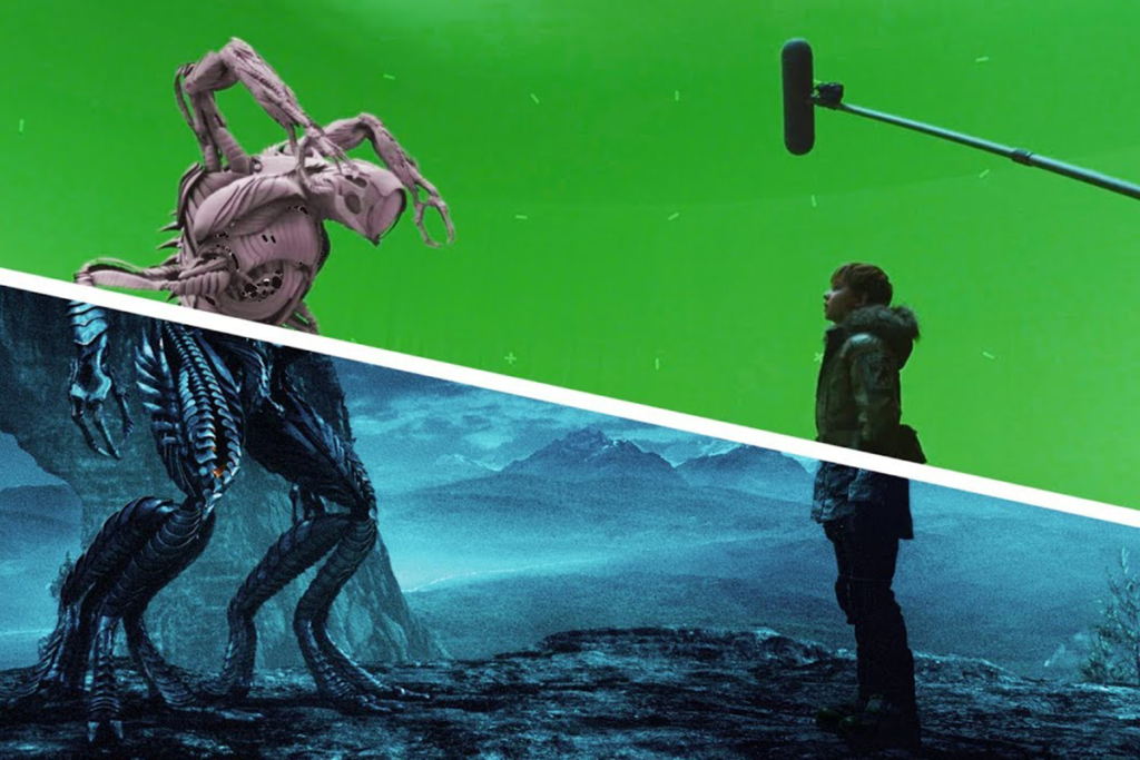 CGI image of Alien fight with human