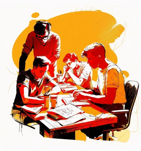 Illustration of students 1
